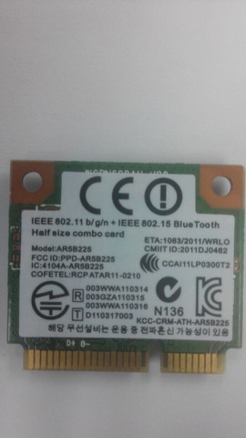 Qualcomm Atheros AR9485 AR5B225 AR9004WB-1NG мини PCI-Express Wlan Wifi Беспроводная Bluetooth 4,0 карта ► Фото 1/1