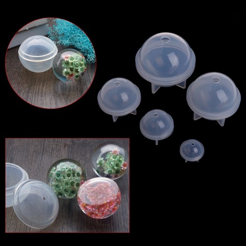 Стерео сферическая силиконовая форма для изготовления ювелирных изделий, шарики из смолы для поделок, 20-60 мм ► Фото 1/6
