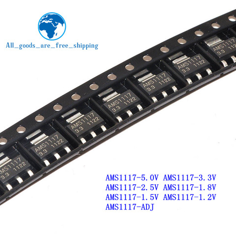 50 шт. AMS1117 серии AMS1117-3.3V AMS1117-ADJ AMS1117-1.8V AMS1117-1.2V AMS1117-5.0V AMS1117-2.5V AMS1117-3.3 AMS1117-5.0 ► Фото 1/6