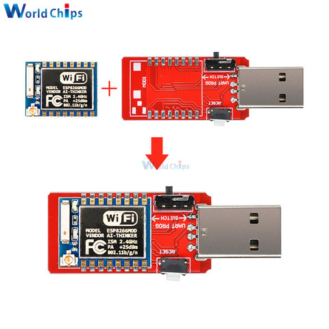 Беспроводная плата разработки CH340 CH340G, USB для ESP8266, встроенная антенна для модуля драйвера TTL, модуль Wi-Fi CH340G ► Фото 1/6