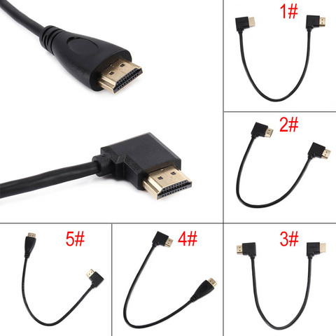 Etmakit 30 см 50 см мини HDMI фотоадаптер вверх вниз вправо влево Угловой кабель NK-Shopping ► Фото 1/6