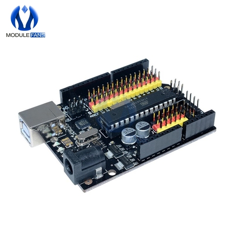 Плата UNO R3 Plus совместима с Arduino Atmega328P Atmega16u2 расширительный макетный микроконтроллер щит модуль SPI IIC One ► Фото 1/6