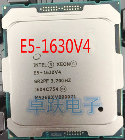 Оригинальный процессор Intel Xeon E5 1630V4, 3,70 ГГц, 4 ядра, 10 МБ, SmartCache, 140 Вт, E5 1630, V4, с бесплатной доставкой, в стиле «кэш-память», с процессором Intel и процессором Intel Xeon E5, V4, на платформе, с процессором Intel и процессором E5 и  ► Фото 1/1
