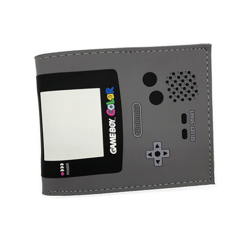 Цветные бумажники Nintendo Game Boy, 3D дизайн, ПВХ, ПУ, короткий кошелек для монет для мальчиков и девочек, игровые бумажники, консоли, кошелек, 