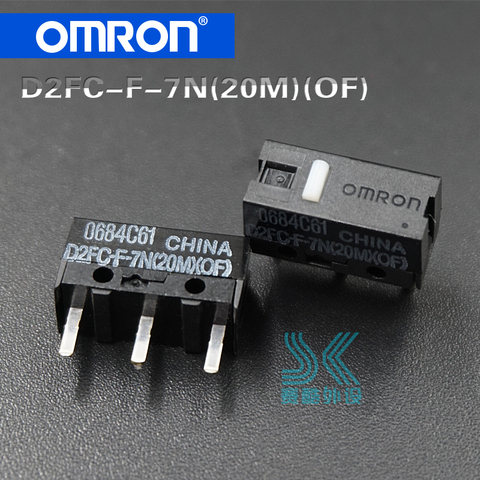 Бесплатная доставка оригинальный OMRON микро переключатель D2FC-F-7N 20M подходит для 10, длиной 50 м/кнопка Steelseries Logitech мышь 2 шт. ► Фото 1/2
