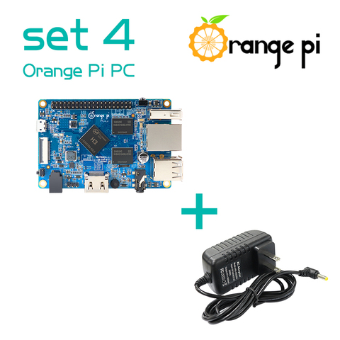 Orange Pi PC SET4 : Orange Pi PC + источник питания работает на Android 4,4, Ubuntu, Debian Image ► Фото 1/6