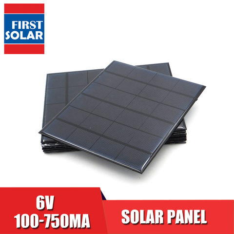 Солнечная панель постоянного тока Sunpower 6 в 100mA 167mA 183mA 333mA 500mA 583mA 750mA элемент для солнечной батареи портативное зарядное устройство для телефона ► Фото 1/1