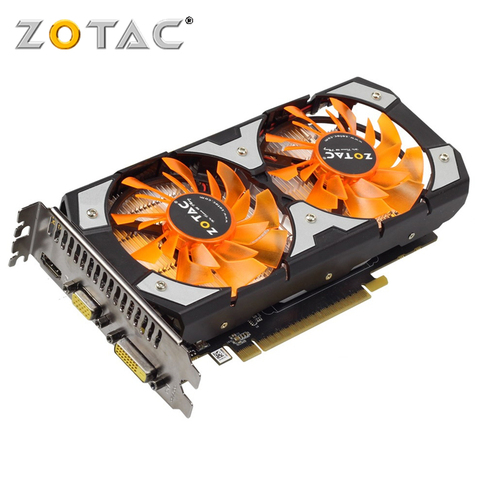 Оригинальная видеокарта ZOTAC GTX 750Ti 2 Гб GPU VGA для видеокарт nVIDIA GeForce GTX 750 Ti 2 Гб карта HDMI VGA DVI PCI-E X16 ► Фото 1/6