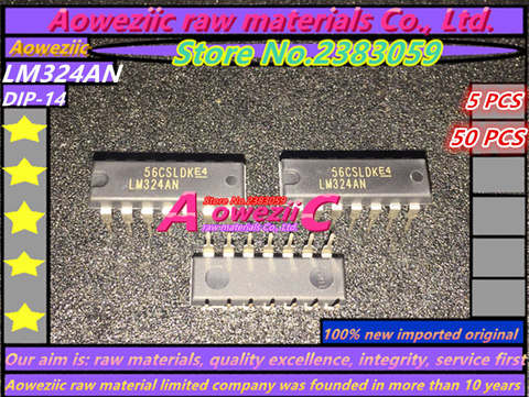 Aoweziic 100% новый импортный оригинальный LM324AN LM324 DIP-8 чип операционного усилителя ► Фото 1/1