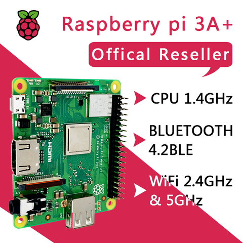 Новый Raspberry Pi 3 Model A + Plus 4-ядерный процессор BMC2837B0 512M RAM Pi 3A + с Wi-Fi и Bluetooth ► Фото 1/6