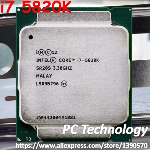 Оригинальный процессор Intel core i7 5820K SR20S 6-ядерный 3,30 ГГц 22 нм 15 Мб 140 Вт Стандартный ЦПУ Бесплатная доставка ► Фото 1/1