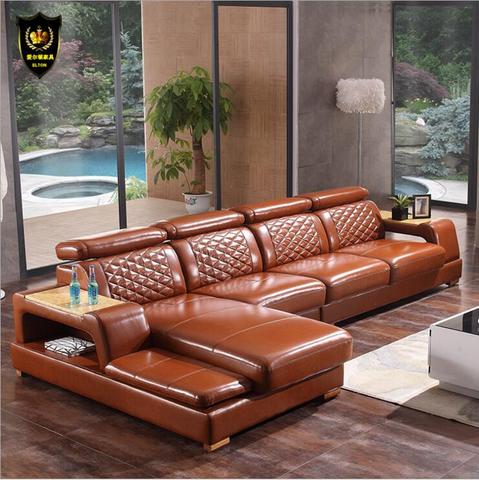 Высококачественный кожаный диван для гостиной в европейском стиле a1243 ► Фото 1/3