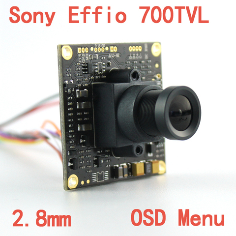 Плата камеры видеонаблюдения Sony Effio-e 1/3 + 4140 700TVL, 811 мм, CCD, с меню OSD ► Фото 1/6