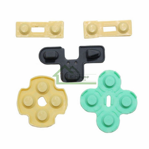 3 комплекта проводящих резиновых подушек, силиконовые кнопки, замена контактов для контроллера Sony Play Station 2 PS2 ► Фото 1/1
