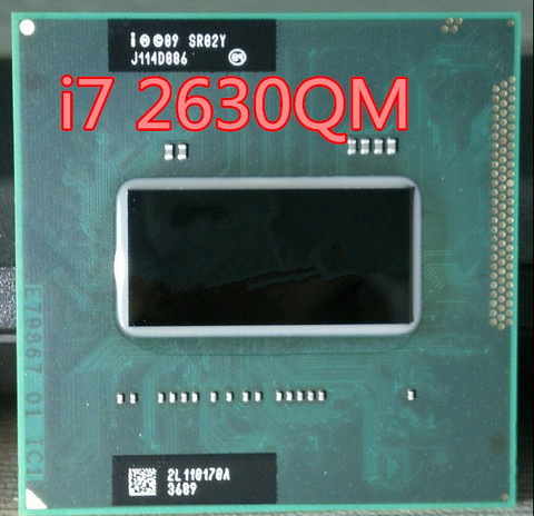 Официальная версия оригинального процессора Intel PGA I7 2630QM I7-2630QM 2,0-2,9G 6M SR02Y FCPGA988 i7 2630QM в наличии 100% работает ► Фото 1/1