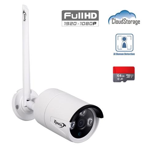 Zjuxin 1080P наружная камера WIFI 1920*1080 Беспроводная ip-камера для домашней безопасности iCSee P2P 3,6 мм объектив ► Фото 1/1