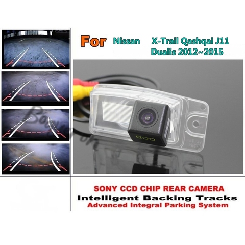 Автомобильная камера заднего вида для Nissan X-Trail Qashqai J11 / Dualis 2012 ~ 2015 ► Фото 1/5