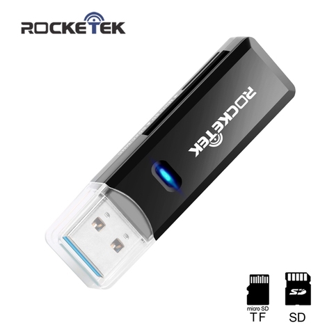 Rocketek USB 3.0 мульти устройство чтения карт памяти адаптер мини-картридер для микро SD / TF чтения MicroSD портативный компьютер ► Фото 1/6