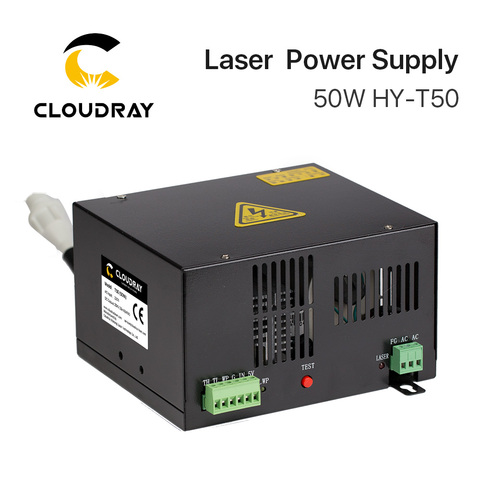Cloudray 50 Вт CO2 лазерный блок питания для CO2 лазерной гравировки режущей машины HY-T50 T / W серии ► Фото 1/6