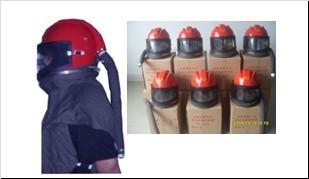 Высококачественный ABS Защитный Пескоструйный шлем с 1 м шлангом подачи воздуха ► Фото 1/3