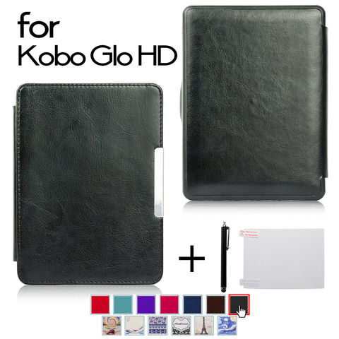 Чехол для Kobo Glo HD, Ereader, умный кожаный чехол для Kobo Touch 2,0, 6 дюймов, чехлы для электронных книг с функцией автоматического пробуждения и сна ► Фото 1/6