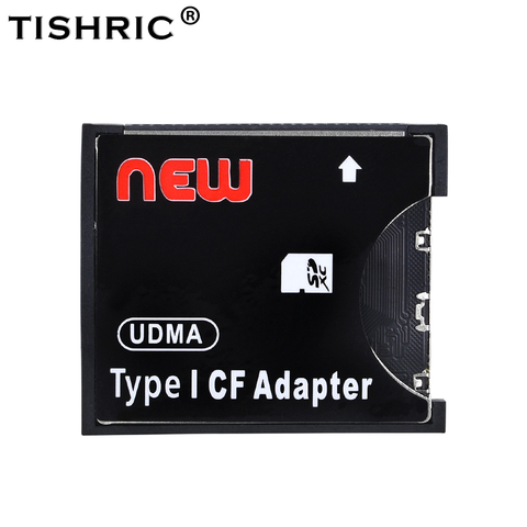 TISHRIC 2022 Новый SDXC SDHC в стандартный компактный флеш-накопитель Type I, конвертер для карт SD в CF, адаптер для чтения карт до UDMA 128 ГБ ► Фото 1/6