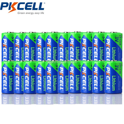 20 X PKCELL CR123A 3v батарея CR 123A CR17345 KL23a VL123A DL123A 5018LC EL123AP литиевые неперезаряжаемые батареи ► Фото 1/6