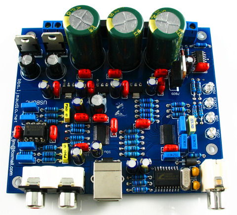 Набор для творчества CS8416 CS4398 DAC с USB коаксиальным 24/192K набор декодера AC15V 32K-192K/24 бит ► Фото 1/6