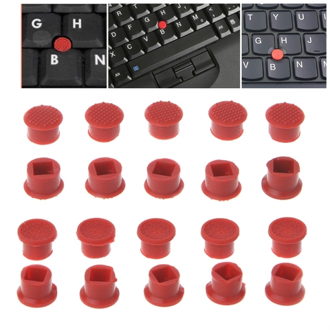 10 шт. красных колпачков для ноутбука Lenovo IBM Thinkpad Mouse TrackPoint Cap 2 типа ► Фото 1/6