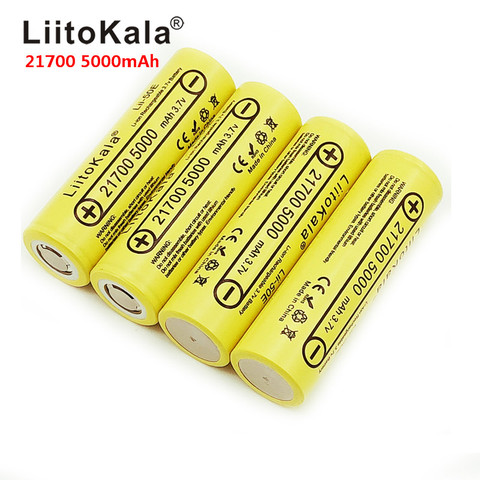 LiitoKala Lii-50E 21700 5000mA 35A литий-ионный аккумулятор разрядник 3,7 V батарея для сигарет электронный аккумулятор и инструменты для энергосбережения ► Фото 1/1