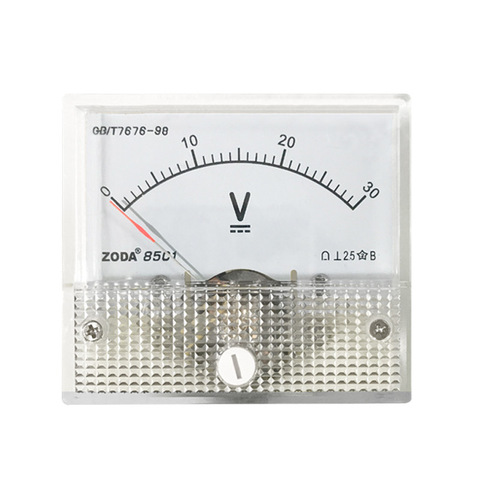 85C1 Аналоговый вольтметр с игольчатым измерителем напряжения постоянного тока 1 в 2 в 3 в 5 в 10 в 15 в 30 в 50 в 100 в 150 в 300 в ► Фото 1/5