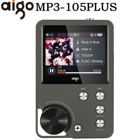 Новый обновленный музыкальный плеер Aigo, Hi-res Hi-Fi без потерь, MP3 FLAC плеер, портативный mp3-плеер, мини-плеер с экраном ► Фото 1/1