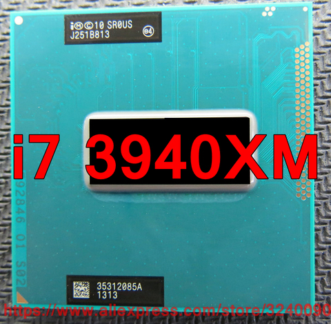 Оригинальный процессор lntel Core Extreme I7 3940XM SR0US, 8 Мб кэш-памяти, 3,0 ГГц-3,9 ГГц/четыре ядра, процессор для ноутбука, бесплатная доставка ► Фото 1/1