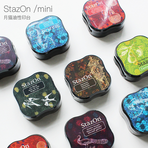TSUKINEKO Inkpad Stazon Mini, Быстросохнущие чернила на масляной основе, японские ► Фото 1/1