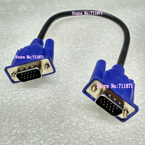 Короткий кабель VGA D-sub 30 см, кабель 15P для всех подключений, кабель VGA 15-15P HDB15 Line 15 15 needle all pass D-sub, видеокабель ► Фото 1/1