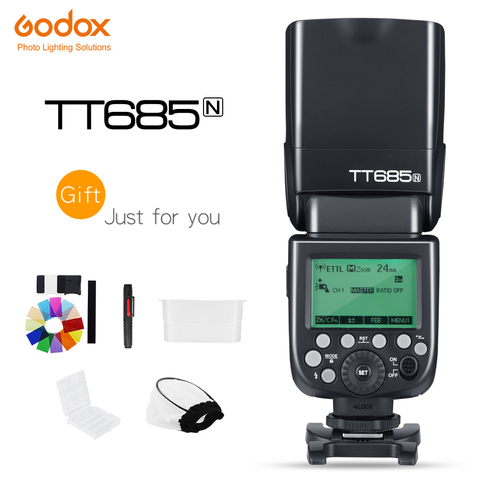 Godox Thinklite TTL TT685N высокоскоростная вспышка для камеры 1/8000s GN60 для камеры Nikon s I-TTL II Autoflash (TT685N) ► Фото 1/6