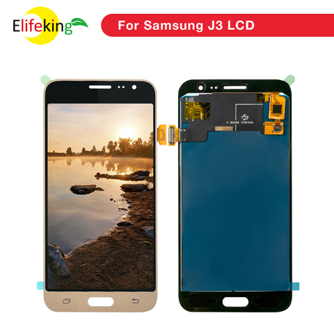 ЖК-дисплей J320 для Samsung Galaxy J3 2016, ЖК-дисплей J320F J320M J320H, ЖК-дисплей с сенсорным экраном и дигитайзером в сборе, бесплатные инструменты для ремонта, 1 шт. ► Фото 1/1