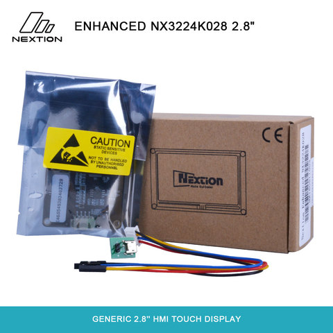 Nextion Enhanced NX3224K028-Универсальный 2,8 ''HMI сенсорный дисплей Встроенный RTC/8 цифровой GPIO/Большая емкость вспышки, применяется для IoT ► Фото 1/6