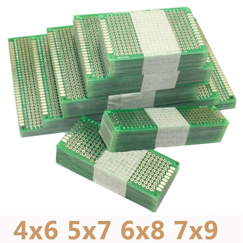 4 шт./лот 4x6 5x7 6x8 7x9 Double Side Прототип PCB Универсальный печатные плате печатную плату для Arduino ► Фото 1/5