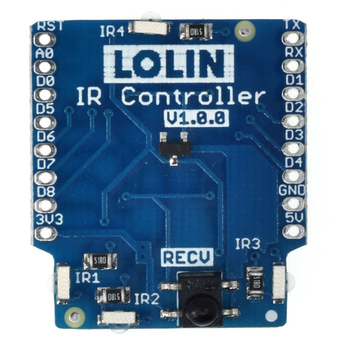 ИК-контроллер щит V1.0.0 для LOLIN D1 Мини Инфракрасные датчики 4x 940nm Излучатель 1x38 кГц приемник ► Фото 1/3