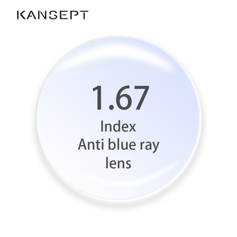 1,67 индекс анти-синий свет по рецепту линзы Асферические компьютерные профессиональные линзы анти-Радиационная оптическая близорукая даль... ► Фото 1/4