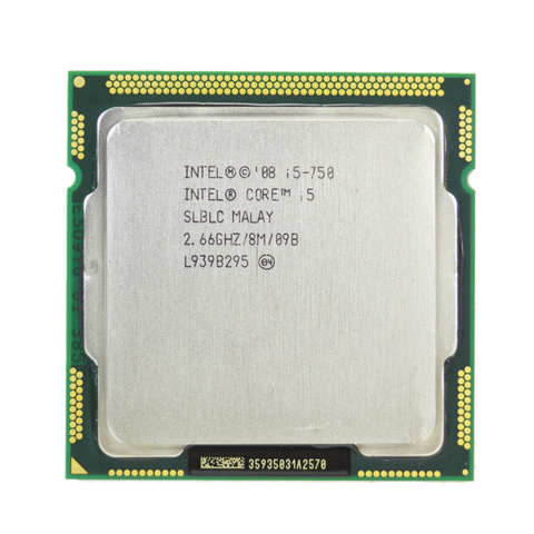 Оригинальный процессор Intel Core i5 750, 2,66 ГГц, 8 Мб кэш-памяти, LGA1156, для настольного ПК, процессор для I5-750 ► Фото 1/4