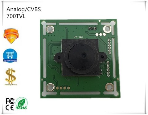 Аналоговый/CVBS 700TVL 1099 + 8510 1/4 дюйма CMOS модуль камеры с объективом DC 12 В 38*38 мм BNC коаксиальный CCTV видеонаблюдения ► Фото 1/1
