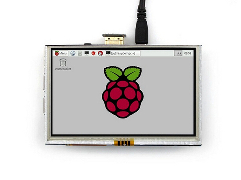 Raspberry Pi 5-дюймовый HDMI ЖК-дисплей 800x480 сенсорный экран поддерживает любые версии Raspberry Pi 2 B A/A +/B + ► Фото 1/5