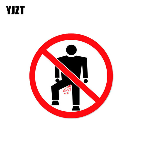 YJZT 12 см * 12 см предупреждающая забавная наклейка для автомобилей, декоративная наклейка из ПВХ 12-0993 ► Фото 1/2