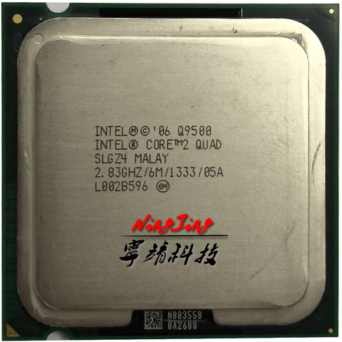 Процессор Intel Core 2 Quad Q9500 2,8 ГГц, четырехъядерный процессор 6M 95W LGA 775 ► Фото 1/1