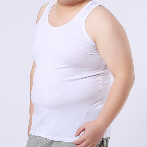Мужская хлопковая рубашка без рукавов, белая, серая, плюс размер 4XL 5XL 6XL, майка, футболка ► Фото 1/5