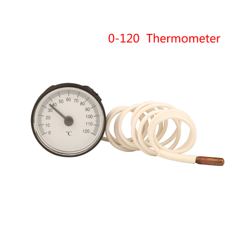 Термометр-болер с циферблатом 0-120 градусов по Цельсию, Измеритель Температуры Водонагревателя, капиллярный датчик с датчиком температуры 1,5 м ► Фото 1/5