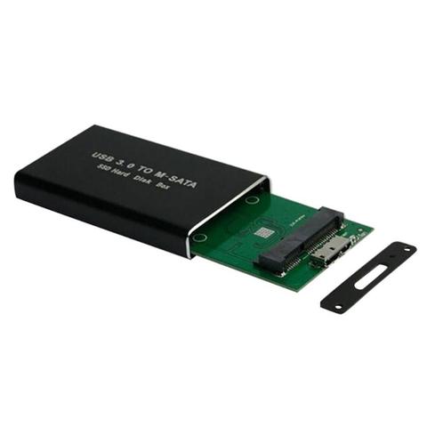 MSATA к USB 3,0 SSD корпус Внешний HD жесткий диск коробка чехол для хранения адаптер для KingSpec Kingdian mSATA SSD 30*50 мм ► Фото 1/6