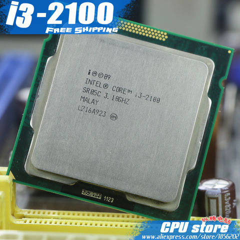 Процессор Intel Core I3 2100, 3 Мб кэш-памяти, 3,1 ГГц, L3 = 3 м, LGA 1155, TDP 65 Вт, процессор для настольного ПК, процессор для работы, 100% ► Фото 1/4